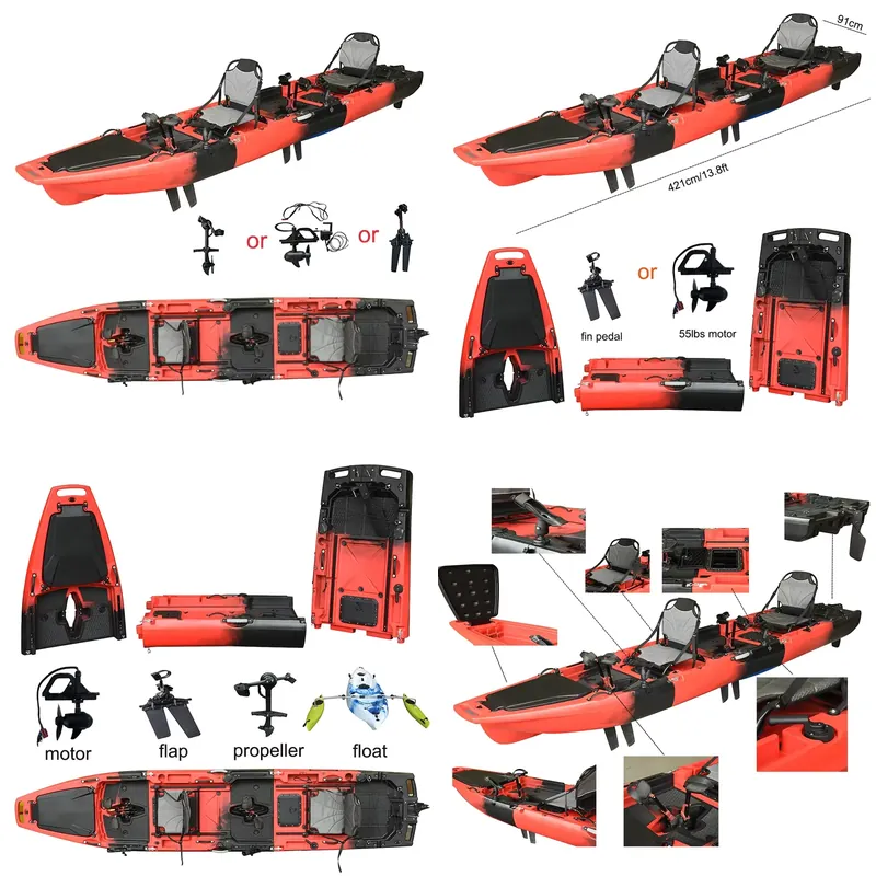 Fishing Kayak Pedal Drive - Kayak da Pesca OEM con Motore