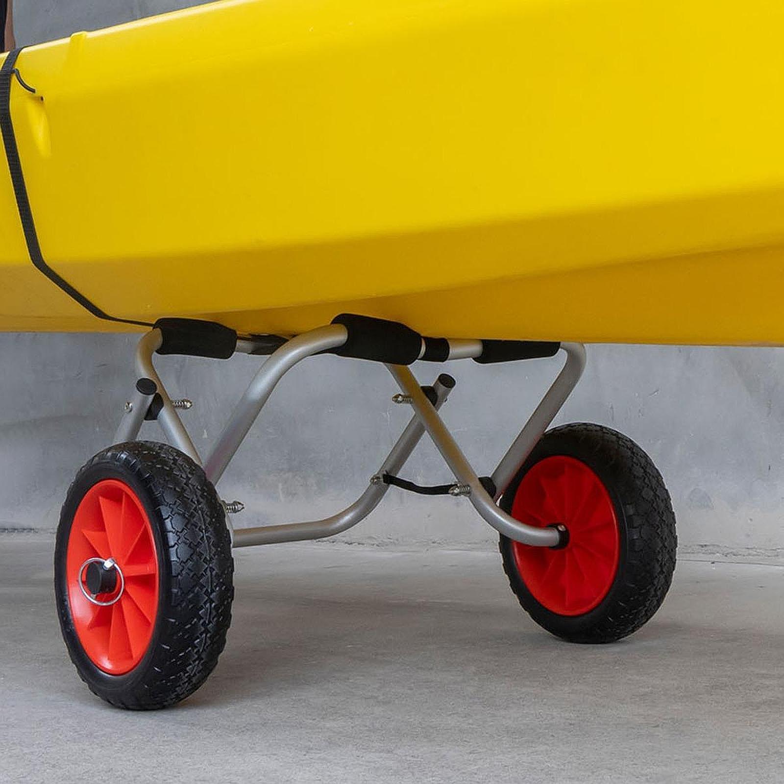 Fishing Kayak Cart - Carrello per kayak, ruota solida pieghevole,