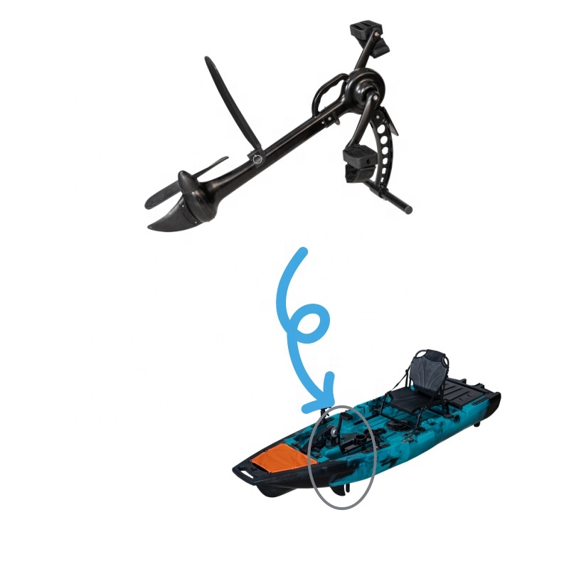 Fishing Kayak Pedal Drive - LSF Economico J-11 Elica in Alluminio