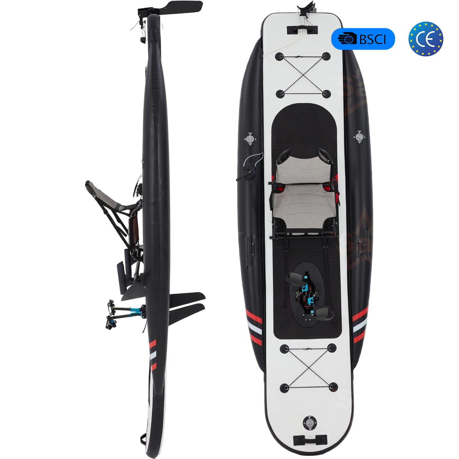 Kayak Gonfiabile a Pedali di A - Fishing Kayak Pedal Drive recensione e prezzo