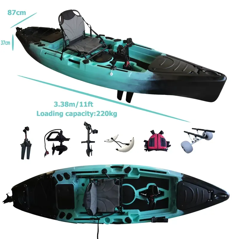 Kayak a Pedali per Pesca 11ft  - Fishing Kayak Sit In recensione e prezzo